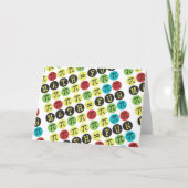 Math gleicht Spaß - Farbenfrohe Mod Pi - Funny Pi Karte (Vorderseite)