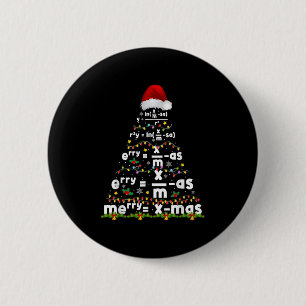 Math Gleichung Frohe Weihnachten Saison Lehrer Wei Button