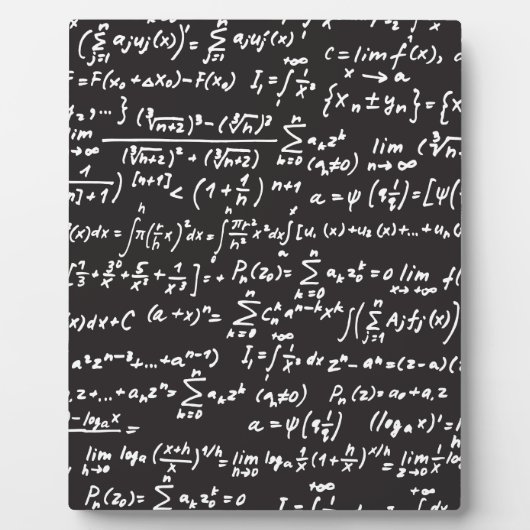 Math-Gleichungen für Blackboard Fotoplatte (Vorderseite)