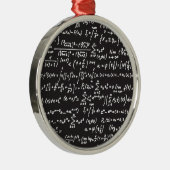 Math-Gleichungen für Blackboard Silbernes Ornament (Rechts)