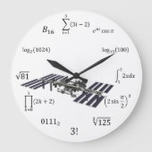 Math-Gleichungen und Notationen Große Wanduhr (Vorderseite)
