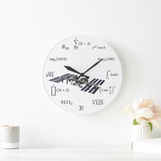 Math-Gleichungen und Notationen Große Wanduhr (Zuhause)