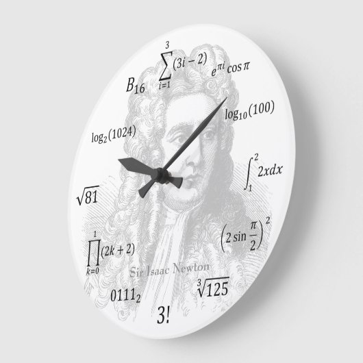 Math-Gleichungen und Notationen Große Wanduhr (Winkel)