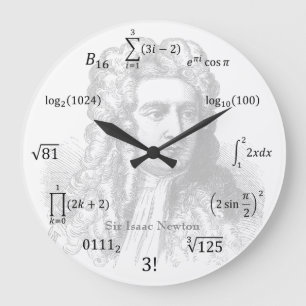 Math-Gleichungen und Notationen Große Wanduhr