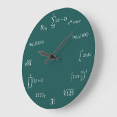 Math-Gleichungen und Notationen Große Wanduhr (Winkel)