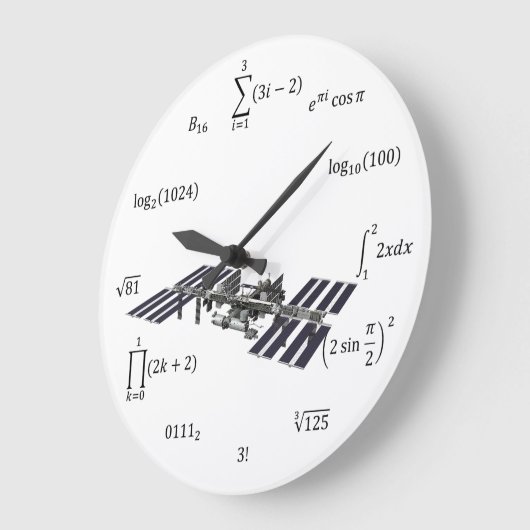 Math-Gleichungen und Notationen Große Wanduhr (Winkel)
