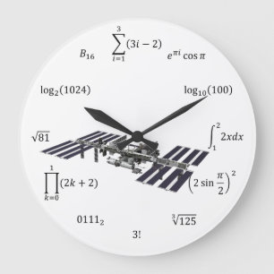 Math-Gleichungen und Notationen Große Wanduhr