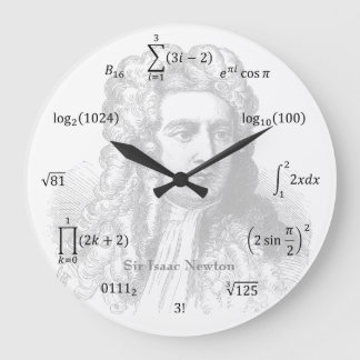 Math-Gleichungen und Notationen Große Wanduhr