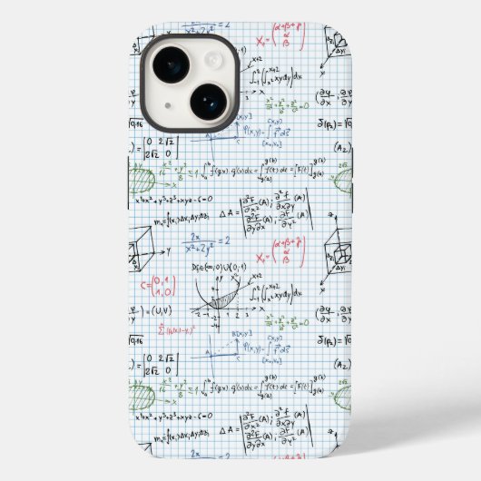 Math-Gleichungsmuster Case-Mate iPhone Hülle (Rückseite)