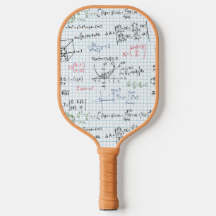 Math-Gleichungsmuster Pickleball Schläger
