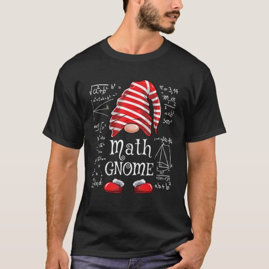 Math Gnome Family Matching Group Christmas Party T-Shirt (Vorderseite)