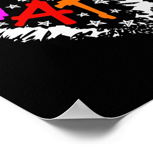 Math Heart Math Teacher Heart Poster (Ecke)