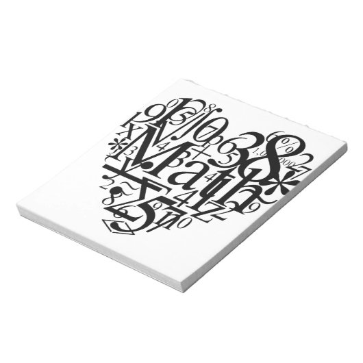 Math Heart Notizblock (Rotiert)
