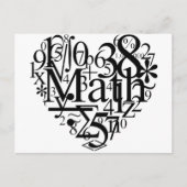 Math Heart Postkarte (Vorderseite)