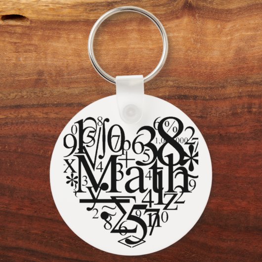 Math Heart Schlüsselanhänger (Vorderseite)