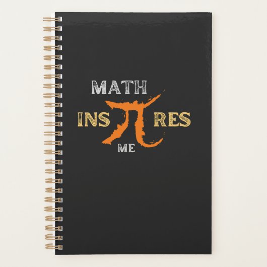 Math Inspiriere mir Pi Day Kurz Mathematik Zitat Planer (Vorderseite)