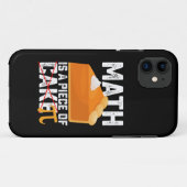 Math Is A Piece of Cake Pi Day Funny Case-Mate iPhone Hülle (Rückseite (Horizontal))