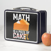 Math Is A Piece of Cake Pi Day Funny Metall Brotdose (Beispiel)