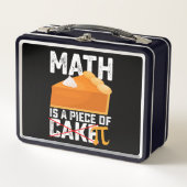 Math Is A Piece of Cake Pi Day Funny Metall Brotdose (Vorderseite)