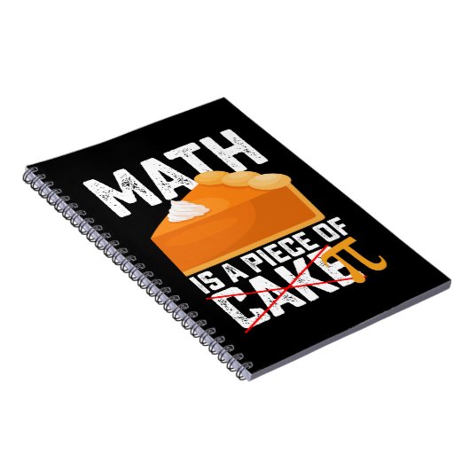 Math Is A Piece of Cake Pi Day Funny Notizblock (Rechte Seite)