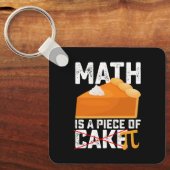 Math Is A Piece of Cake Pi Day Funny Schlüsselanhänger (Vorderseite)