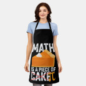 Math Is A Piece of Cake Pi Day Funny Schürze (Getragen)