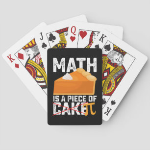 Math Is A Piece of Cake Pi Day Funny Spielkarten