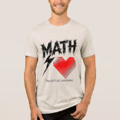 Math Is Like Love Graphic Tee - Light (Vorderseite)