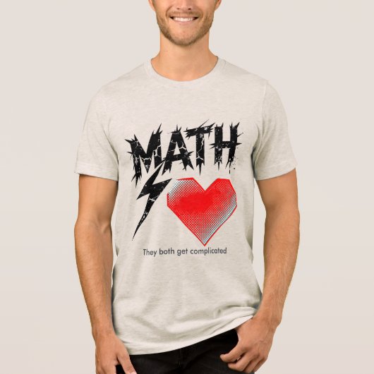 Math Is Like Love Graphic Tee - Light (Vorderseite)