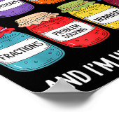 Math Is My Jam And Im Here To Spread It Funny Math Poster (Ecke)