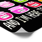 Math Is My Jam And Im Here To Spread It Funny Math Poster (Ecke)