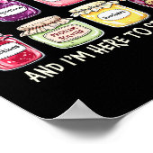 Math Is My Jam And Im Here To Spread It Funny Math Poster (Ecke)