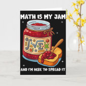 Math Is My Jam And Im Here To Spread It School Mat Karte (Gelbe Blume)