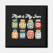 Math Is My Jam Teacher Shirt Stem Student Clroom  Magnet (Vorne)
