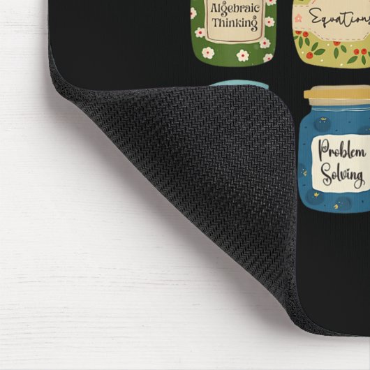 Math Is My Jam Teacher Shirt Stem Student Clroom Mousepad (Ecke)