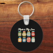 Math Is My Jam Teacher Shirt Stem Student Clroom Schlüsselanhänger (Vorderseite)