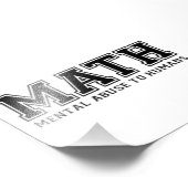 MATH ist ein psychischer Missbrauch für den Mensch Fotodruck (Ecke)