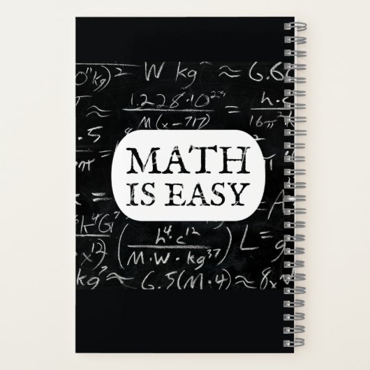 MATH IST LEICHT NOTIZBLOCK (Rückseite)