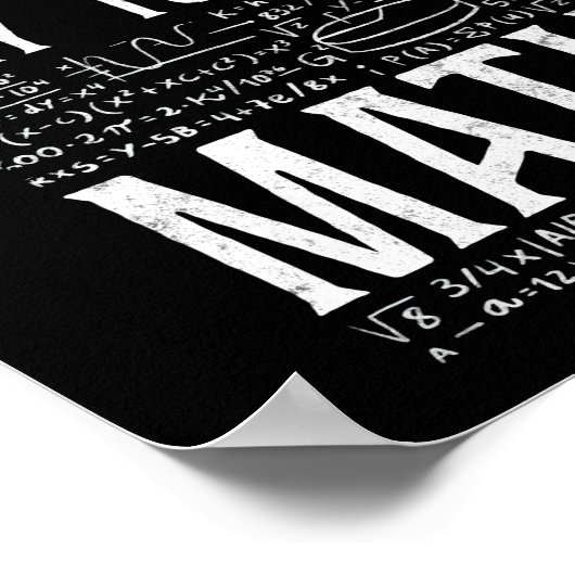 Math It'S A Beautiful Day To Do Math Teacher Nerd Poster (Ecke)