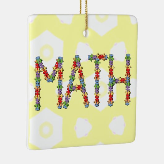 Math Jigsaw Keramikornament (Rechts)
