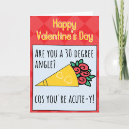 Math Joke Acute-y Funny Valentine Card Karte