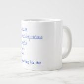 Math Jumbo-Tasse (Vorderseite Rechts)