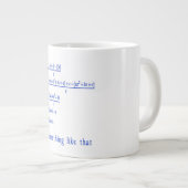 Math Jumbo-Tasse (Vorderseite Rechts)