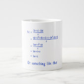 Math Jumbo-Tasse (Vorderseite)