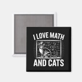 Math-Katzenliebhaber Lustiger Mathematiklehrer Ich Magnet (Vorderseite/Rückseite)