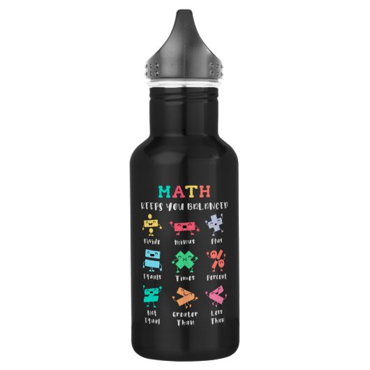 Math keeps you balanced edelstahlflasche (Links)