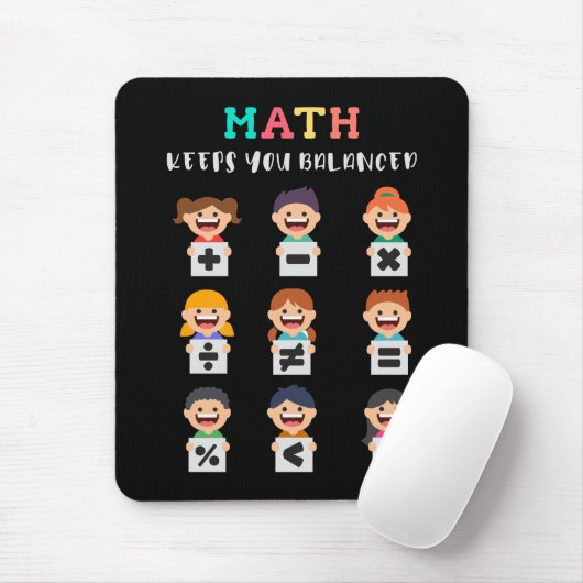 Math keeps you balanced mousepad (Mit Mouse)