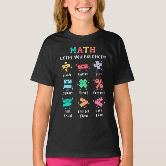 Math keeps you balanced T-Shirt (Vorderseite)