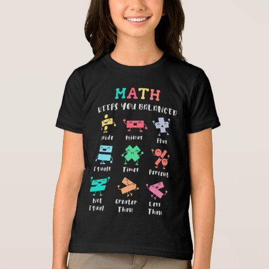 Math keeps you balanced Tri-Blend shirt (Vorderseite)