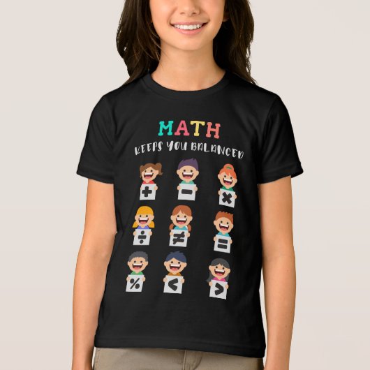 Math keeps you balanced Tri-Blend shirt (Vorderseite)